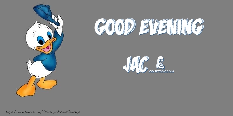 Greetings Cards for Good evening - Good Evening Jac